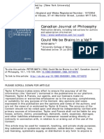 Could We be Brains in a Vat? PETER SMITH - Canadian Journal of Philosophy.pdf