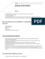 Chem 51LB Practical Info For Students