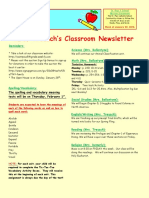 5th grade newsletter-week of 1