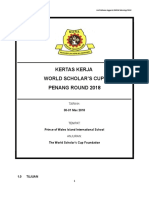 Cadangan Kertas Kerja World Scholars Cup 2018