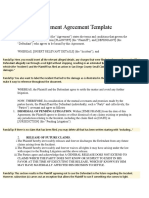 Compromise Agreeement Template