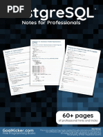 Postgresql Notes For Professionals