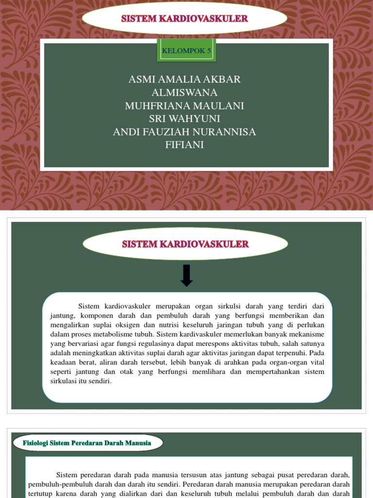 Ppt Sistem Kardiovaskuler