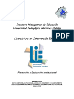 Planeacion y Evaluacion Institucional PDF