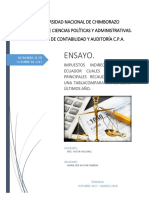 Ensayo 2. Analisis Impuestos Indirectos en 3 Ultimos Años