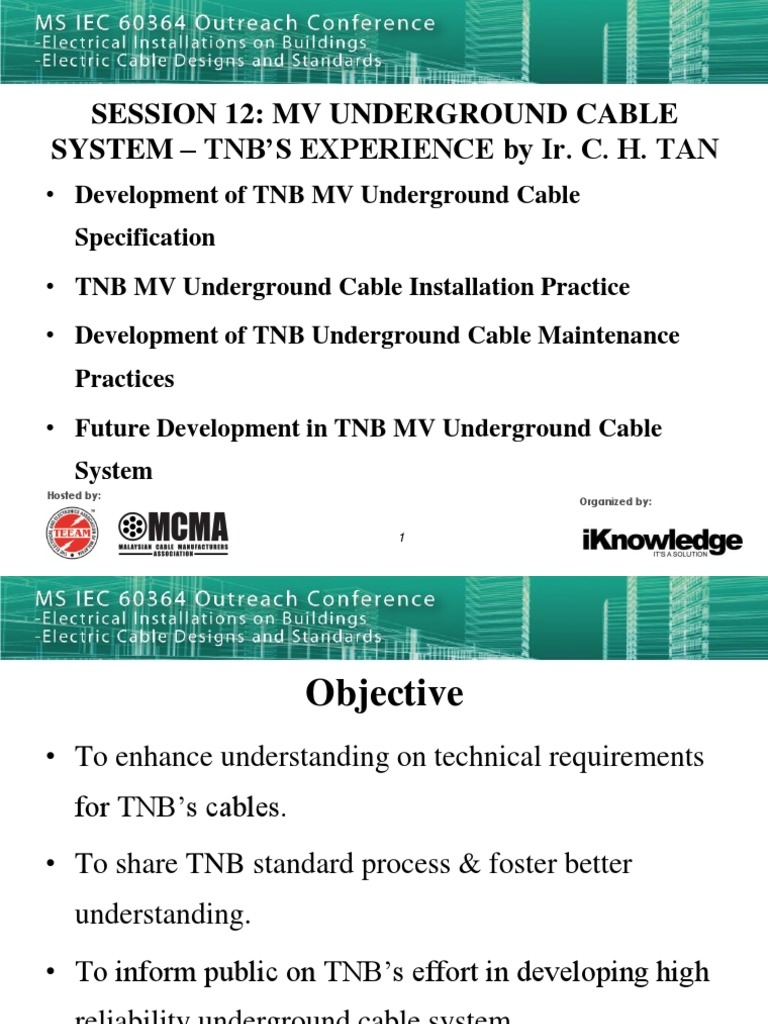TNB MV Underground Cable Systems Overview | PDF | Electrical ...