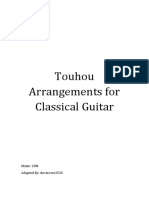 Touhou Arrangements For Classical Guitar