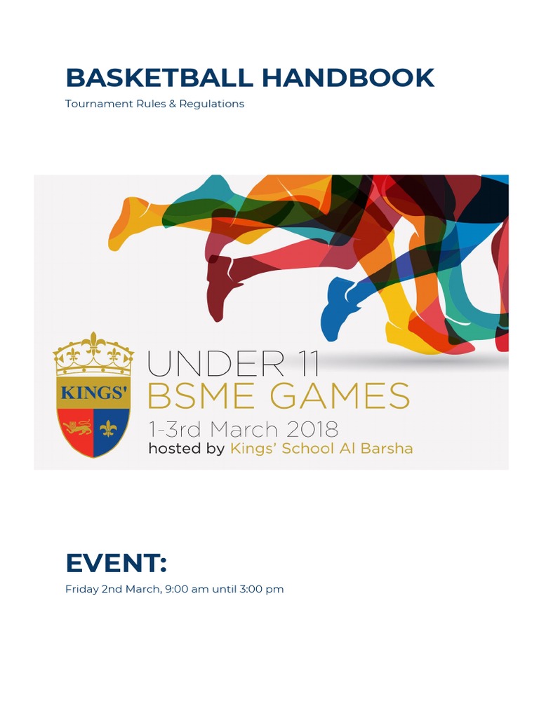 bsme u11 basketball handbook 2018 Referee Leisure