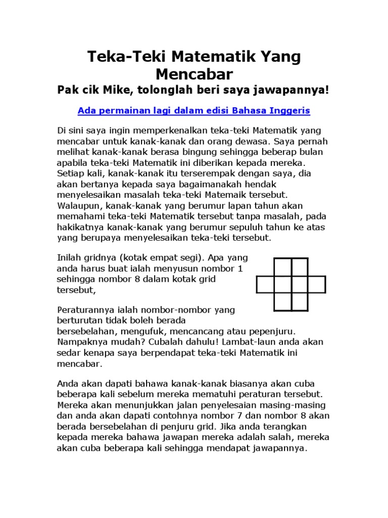 Puzzle Pdf