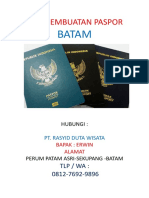 Jasa Paspor Batam, HUB: 0812-7692-9896 (TLP/WA)