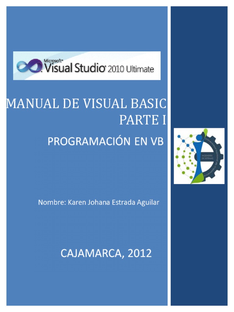 Manual de Visual Basic 2010: Parte I | PDF | Ventana (informática) | Básico