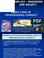 Lecture 5-3 Codes of Professional Conducts