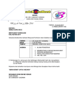 Memo & Panggilan Mesyuarat Kurikulum Ke 3