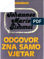 Johannes Mario Simmel - Odgovor Zna Samo Vjetar