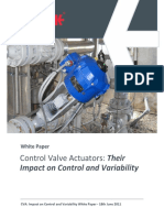 Control Valve Actuators: Their: Mpact On Control and Variability