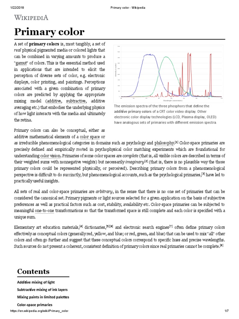 Primary Color - Wikipedia | PDF | Color | Communication Design
