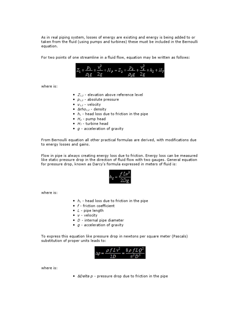 Energy Losses in Fluid Flow Systems | PDF | Reynolds Number | Fluid ...