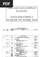 Scheme Of Work English Form 4 2018 Conversation Verb