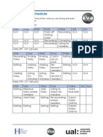 production schedule  4 