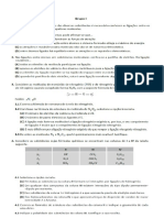 Ficha de Avaliação de Quimica Teste 3 10º Ano Janeiro 2018