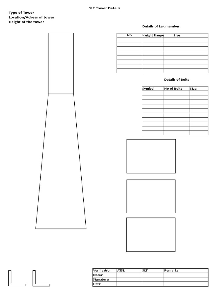 SLT Tower Details Type of Tower Location/Adress of Tower Height of The ...