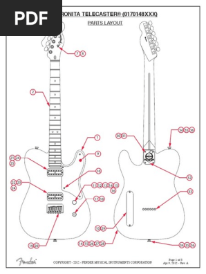 Cabronita Telecaster Service Manual 017-0148