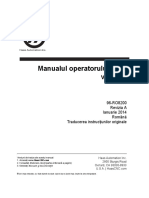 Mill Operators Manual 96-RO8200 Rev a Romanian January 2014