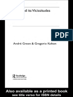 Gregorio Kohon, Andre Green Love and Its Vicissi PDF