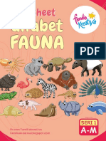 Alfabet Fauna - Worksheet - Familia Kreativa 1