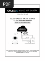 GUUDGO GD-SC03 Cloud Storage WiFi Camera PDF