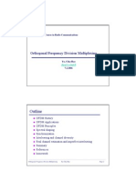 Orthogonal Frequency Division Multiplexing: Outline