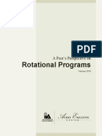 A Peer's Perspective On Rotational Programs