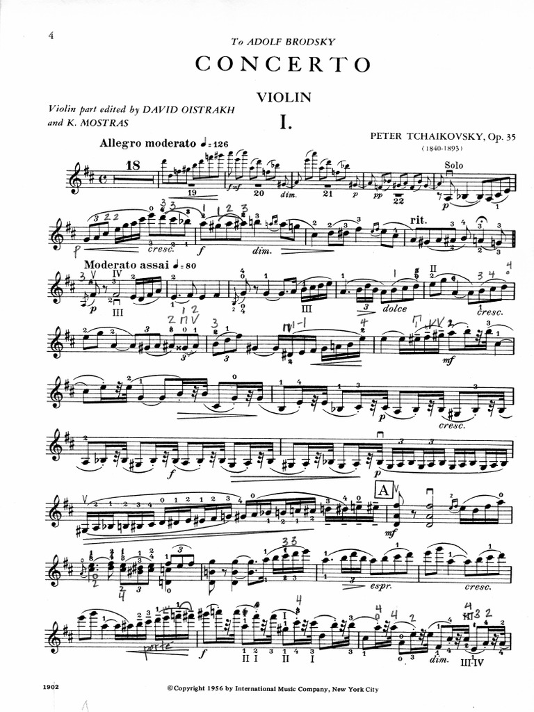 Tchaikovsky Violin Concerto International Edition | PDF Tchaikovsky Violin Concerto International Edition | PDF