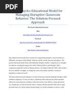 Download A Psycho-Educational Model for Managing Disruptive Classroom Behavior The Solution-Focused Approach by The Psycho-Educational Teacher SN36972244 doc pdf