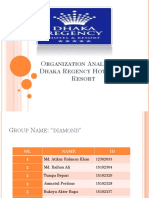 Organization Analysis of Dhaka Regency Hotel and Resort