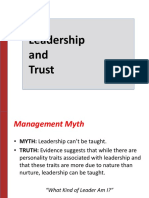 Leadership and Trust