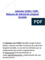 VLSM y CIDR