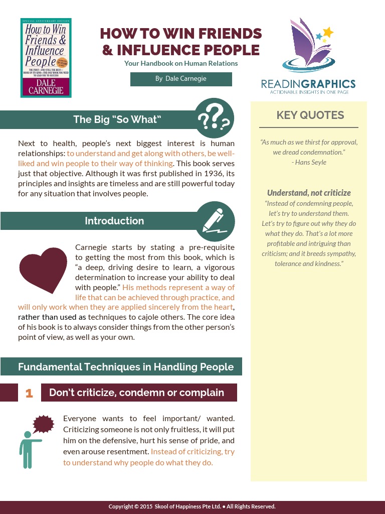 How To Win Friends and Influence People Text Summary PDF