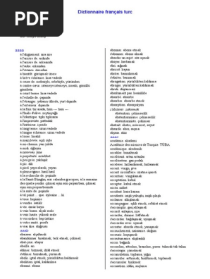 Francais Turc Pdf