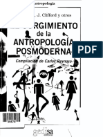 El Surgimiento de La Antropologia Pos Moderna em Espanhol CL Geertz