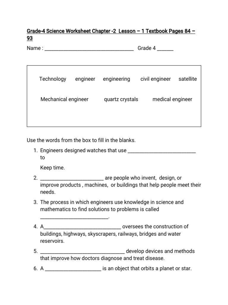 grade 4 science worksheet ch 2 l 1 2 l 1 2 l 1 pdf