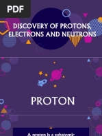 Discovery of Neutrons Protons Electrons