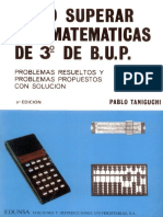 Cómo Superar Las Matemáticas de 3º de B.U.P. - Taniguchi