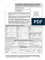 FPM Application Form 2018