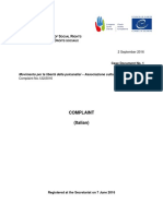 L'associazione Culturale Libertà Di Psicoanalisi Si Appella Alla Corte Europea