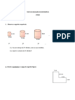 Ficha de Avaliacao Mat6 Volumes