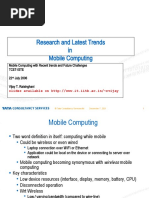 Research and Latest Trends in Mobile Computing