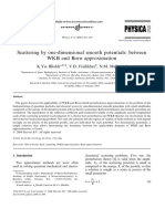 Scattering by One-Dimensional Smooth Potentials: Between WKB and Born Approximation