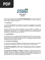 Regulamento Premio Petrobras Tecnologia