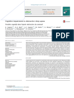 Cognitive Impairment in Obstructive Sleep Apnea 2014 Pathologie Biologie